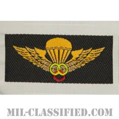 南ベトナム軍インストラクター空挺章 (ベーシック)（RVN Instructor Parachutist Badge, Basic）[カラー/織刺繍（Bevo, Woven）/パッチ/レプリカ]の画像