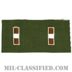 准尉長（Chief Warrant Officer 3 (CW3)）[カラー/階級章（1956-1972）/パッチ/ペア（2枚1組）]の画像