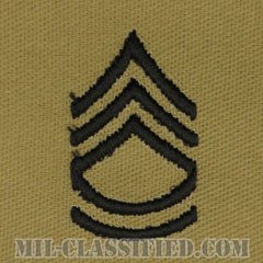 一等軍曹（Sergeant First Class (SFC)）[デザート/階級章/パッチ/ペア（2枚1組）]の画像