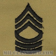 曹長（Master Sergeant (MSG)）[デザート/階級章/パッチ/ペア（2枚1組）]の画像