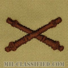 砲兵科章（Field Artillery）[デザート/兵科章/パッチ/ペア（2枚1組）]の画像