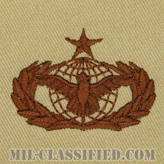 部隊防護章 (シニア)（Force Protection Badge, Senior）[デザート/パッチ]の画像