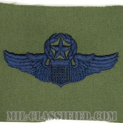 航空機操縦士章 (コマンド・パイロット)（Air Force Command Pilot Badge）[サブデュード/ブルー刺繍/パッチ]の画像