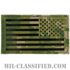 星条旗 NWU Type3 AOR2（リバース）（USA Flag (Reversed)）[IR（赤外線）反射素材/ベルクロ付パッチ]の画像