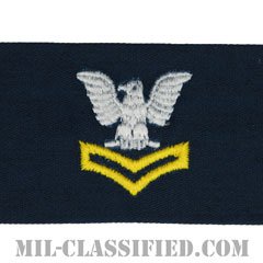 二等兵曹（ゴールド）（Petty Officer Second Class, Good conduct）[カバーオール/海軍階級章/生地テープパッチ/ペア（2枚1組）]の画像