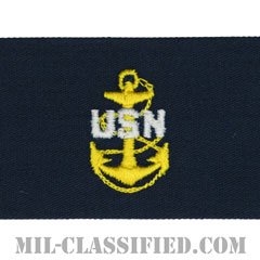 上等兵曹（Chief Petty Officer）[カバーオール/海軍階級章/生地テープパッチ/ペア（2枚1組）]の画像