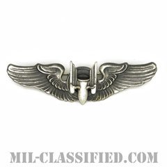 機上射手章 (エアガンナー)（AAF Air Gunner Wing Badge）[カラー/燻し銀/ピンバック/バッジ/レプリカ]の画像