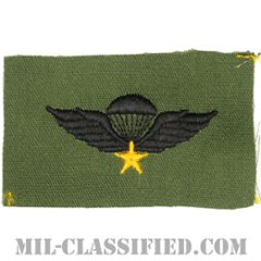 南ベトナム軍空挺章 (ベーシック)（RVN Parachutist Badge, Basic）[パッチ]の画像