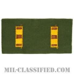 准尉長（Chief Warrant Officer 2 (CW2)）[カラー/階級章（1956-1972）/パッチ/ペア（2枚1組）]の画像