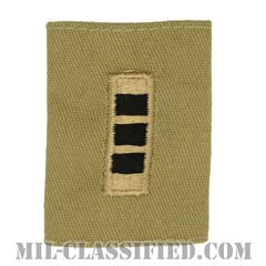 准尉 (CW3)（Chief Warrant Officer 3 (CW3)）[デザート/ゴアテックスパーカー用スライドオン階級章]の画像