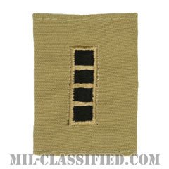 准尉 (CW4)（Chief Warrant Officer 4 (CW4)）[デザート/ゴアテックスパーカー用スライドオン階級章]の画像