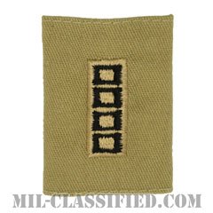 准尉 (MW4/CW5)（Master Warrant Officer/Chief Warrant Officer 5）[デザート/ゴアテックスパーカー用スライドオン階級章（1988-2004）]の画像