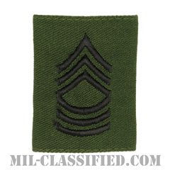 曹長（Master Sergeant (MSG)）[サブデュード/ゴアテックスパーカー用スライドオン階級章]の画像