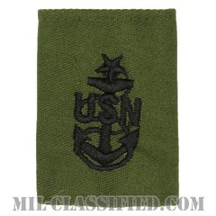 上級上等兵曹（Senior Chief Petty Officer）[サブデュード/ゴアテックスパーカー用スライドオン海軍階級章]の画像