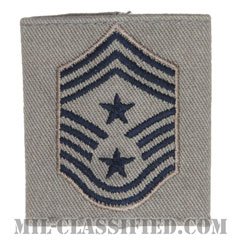 部隊先任最上級曹長（Command Chief Master Sergeant）[ABU/ゴアテックスパーカー用スライドオン空軍階級章]の画像