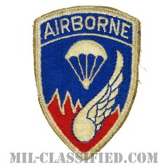 第187空挺歩兵連隊/第187空挺戦闘団（187th Airborne Infantry Regiment）[カラー/カットエッジ/パッチ/エアボーンタブ付ワンピースタイプ/中古1点物]の画像
