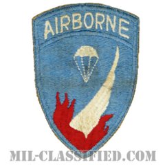第187空挺歩兵連隊/第187空挺戦闘団（187th Airborne Infantry Regiment）[カラー/カットエッジ/パッチ/エアボーンタブ付ワンピースタイプ/中古1点物]の画像