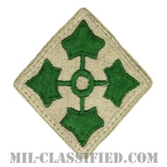 第4歩兵師団（4th Infantry Division）[カラー/カットエッジ/パッチ/中古1点物]の画像