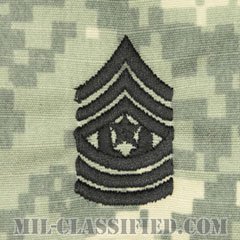 最先任上級曹長（Command Sergeant Major (CSM)）[UCP（ACU）/階級章/キャップ用縫い付けパッチ]の画像