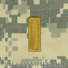 少尉（Second Lieutenant (2LT)）[UCP（ACU）/階級章/キャップ用縫い付けパッチ]の画像