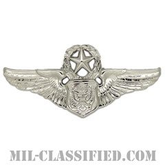 航空機搭乗員章 (将校用マスター・エアクルー)（Air Force Officer Master Aircrew Badge）[カラー/鏡面仕上げ/バッジ]の画像