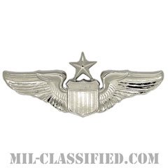 航空機操縦士章 (シニア・パイロット)（Air Force Senior Pilot Badge）[カラー/鏡面仕上げ/バッジ]の画像