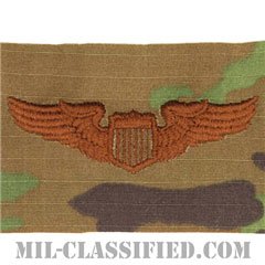 航空機操縦士章 (パイロット)（Air Force Pilot Badge）[OCP/ブラウン刺繍/パッチ]の画像