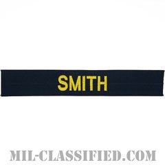 SMITH [カバーオール用/ゴールド刺繍/海軍ネームテープ/生地テープパッチ]の画像
