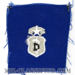 歯科章 (チーフ)（Dental Corps Badge, Chief）[カラー/空軍ブルー生地/パッチ]の画像