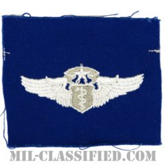 飛行医師章 (チーフ)（Flight Surgeon, Chief）[カラー/空軍ブルー生地/パッチ]の画像