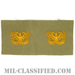 准尉章（Warrant Officers）[カラー/カーキ生地/兵科章/ペア（2枚1組）]の画像