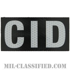CID（陸軍犯罪捜査司令部）（Criminal Investigation Command）[IR（赤外線）反射素材/4インチ幅/ベルクロ付パッチ]の画像