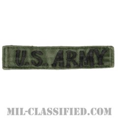 U.S.ARMY[サブデュード/横振り刺繍/ネームテープ/パッチ/中古1点物]の画像