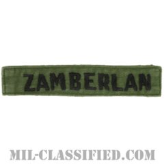 ZAMBERLAN[サブデュード/手刺繍/ネームテープ/パッチ/中古1点物]の画像