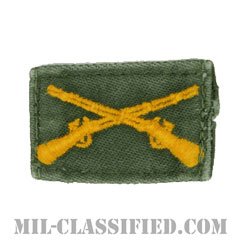 歩兵科章（Infantry Branch Insignia）[カラー/兵科章/パッチ/中古1点物]の画像