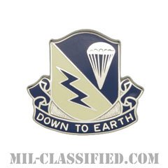 第507歩兵連隊（507th Infantry Regiment）[カラー/クレスト（Crest・DUI・DI）バッジ]の画像