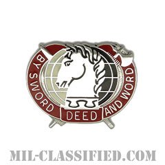 アメリカ陸軍民事活動および心理作戦司令部（USACAPOC）[カラー/クレスト（Crest・DUI・DI）バッジ]の画像