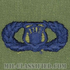 航空交通管制章 (ベーシック)（Air Traffic Control Badge, Basic）[サブデュード/ブルー刺繍/パッチ]の画像