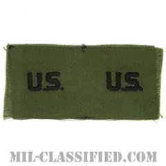 U.S.章（U.S. Letters Insignia）[サブデュード/1960s/コットン100％/パッチ/ペア（2枚1組）]の画像