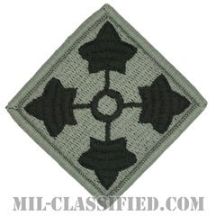 第4歩兵師団（4th Infantry Division）[UCP（ACU）/メロウエッジ/ベルクロ付パッチ]の画像