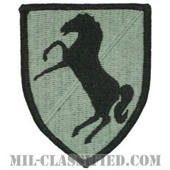 第11機甲騎兵連隊（11th Armored Cavalry Regiment）[UCP（ACU）/メロウエッジ/ベルクロ付パッチ]の画像