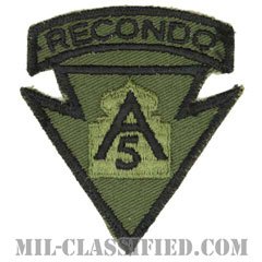 第5軍リコンドースクール（5th Army Recondo School）[サブデュード/カットエッジ/パッチ/中古1点物]の画像