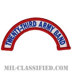 第23音楽隊タブ（23rd Army Band Tab）[カラー/メロウエッジ/パッチ]の画像