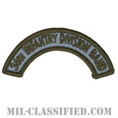第36歩兵師団音楽隊タブ（36th Infantry Division Band Tab）[カラー/メロウエッジ/パッチ]の画像
