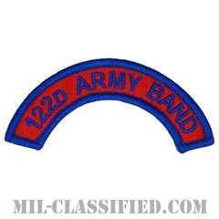 第122音楽隊タブ（122nd Army Band Tab）[カラー/メロウエッジ/パッチ]の画像