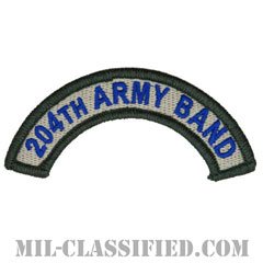 第204音楽隊タブ（204th Army Band Tab）[カラー/メロウエッジ/パッチ]の画像