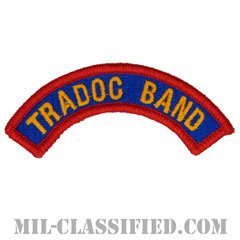 訓練規律コマンド音楽隊タブ（Training and Doctrine Command Band Tab）[カラー/メロウエッジ/パッチ]の画像