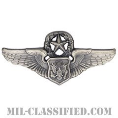 航空機搭乗員章 (将校用マスター・エアクルー)（Air Force Officer Master Aircrew Badge）[カラー/燻し銀/バッジ]の画像