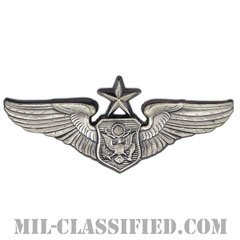航空機搭乗員章 (将校用シニア・エアクルー)（Air Force Officer Senior Aircrew Badge）[カラー/燻し銀/バッジ]の画像