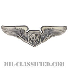 航空機搭乗員章 (将校用エアクルー)（Air Force Officer Aircrew Badge）[カラー/燻し銀/バッジ]の画像